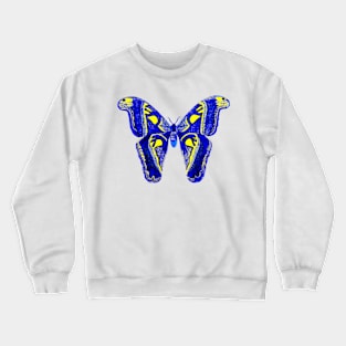 Blue butterfly Crewneck Sweatshirt